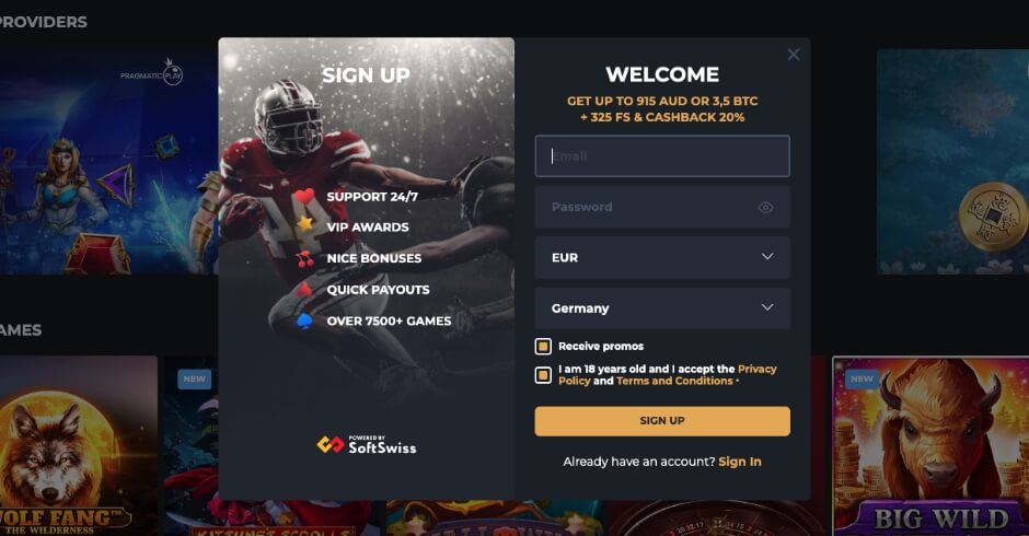 13Bets.io Casino Login and Registration