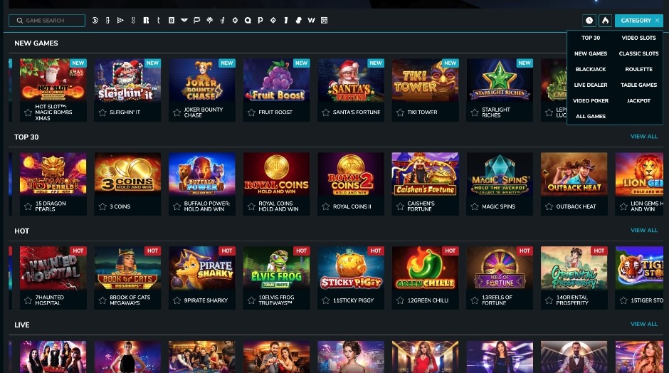 Wolf Winner Online Casino Software and Games